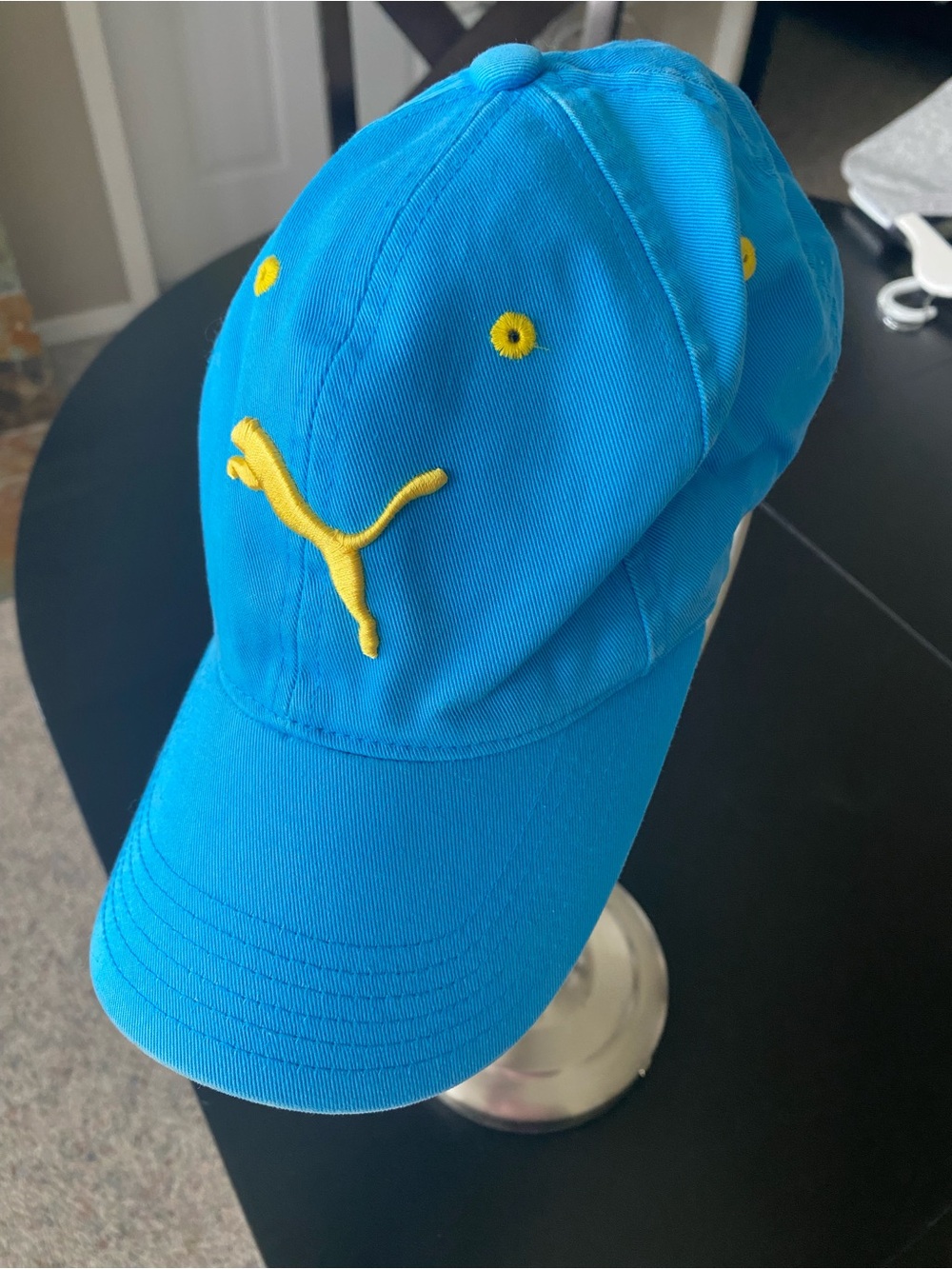 Puma Turquoise Cap with Yellow Details